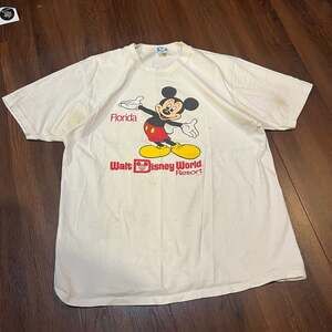 Vintage Disney Walt Disney World Mickey Mouse Florida T-Shirt Size XL